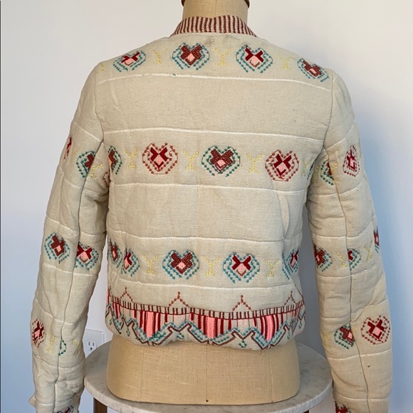 Urban Outfitters NWT Embroidered Bomber Jacket S - Picture 2 of 5